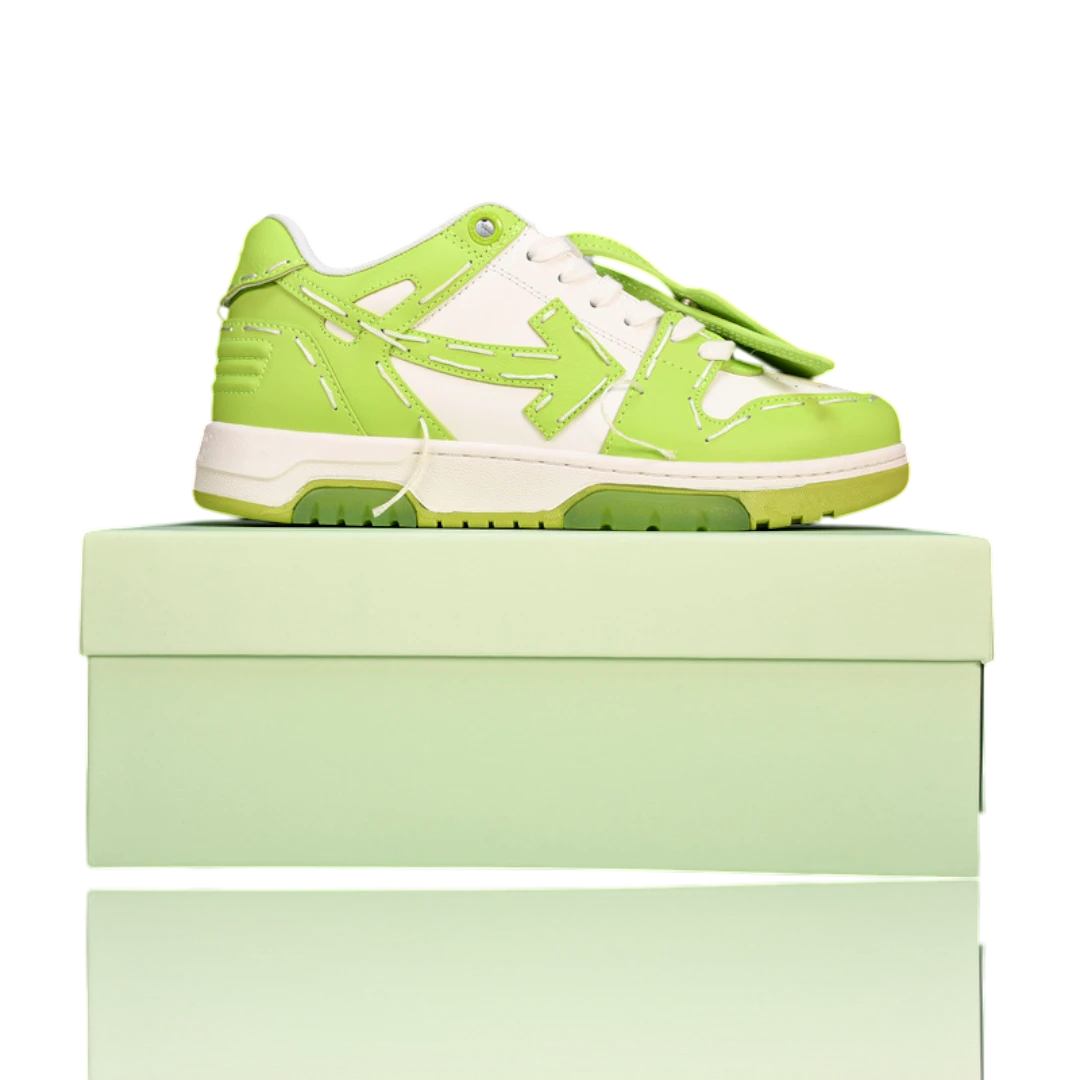 Off-White Out Of Office Low Top - Sartorial Stitch 'Green White'