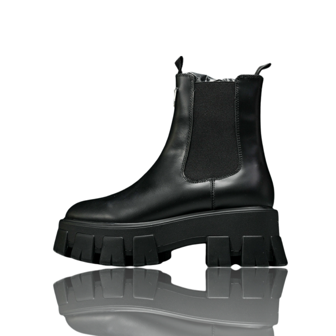 Prada Monolith Brushed Chelsea Boots 'Black'
