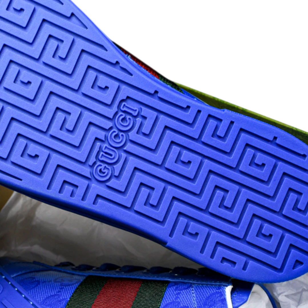 Guссi Ace Web 'Blue Monogram'