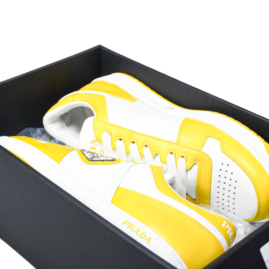 Prada Downtown Sneaker 'White Yellow Sun'
