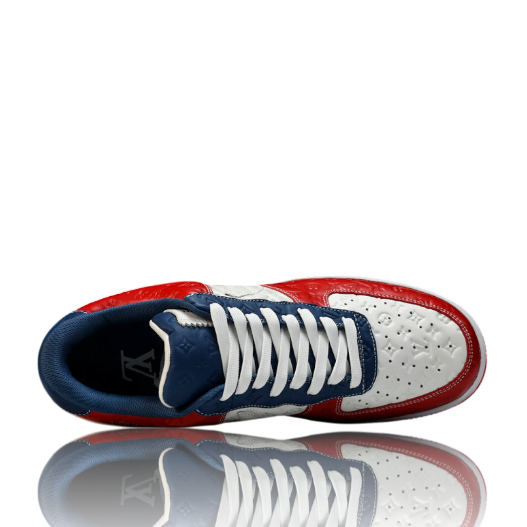 Louis Vuittоп x AF1 By Virgil Abloh 'White Red Blue'
