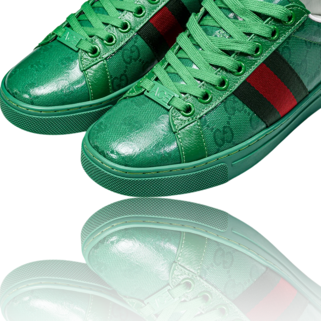 Guссi Ace Web 'Green Monogram'