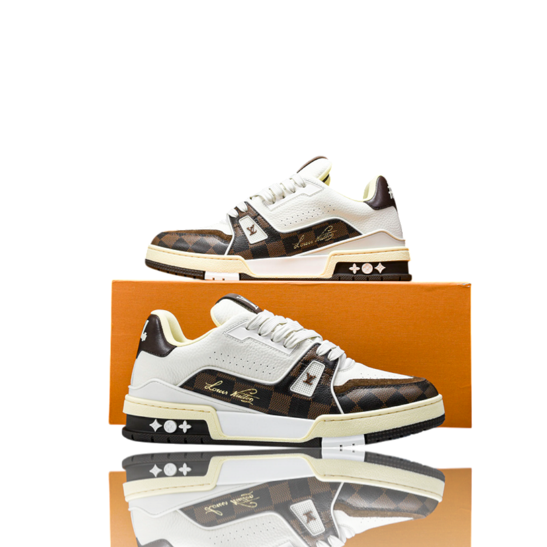 Louis Vuittоп Trainer Low By Tyler, The Creator 'White Mocha Damier'