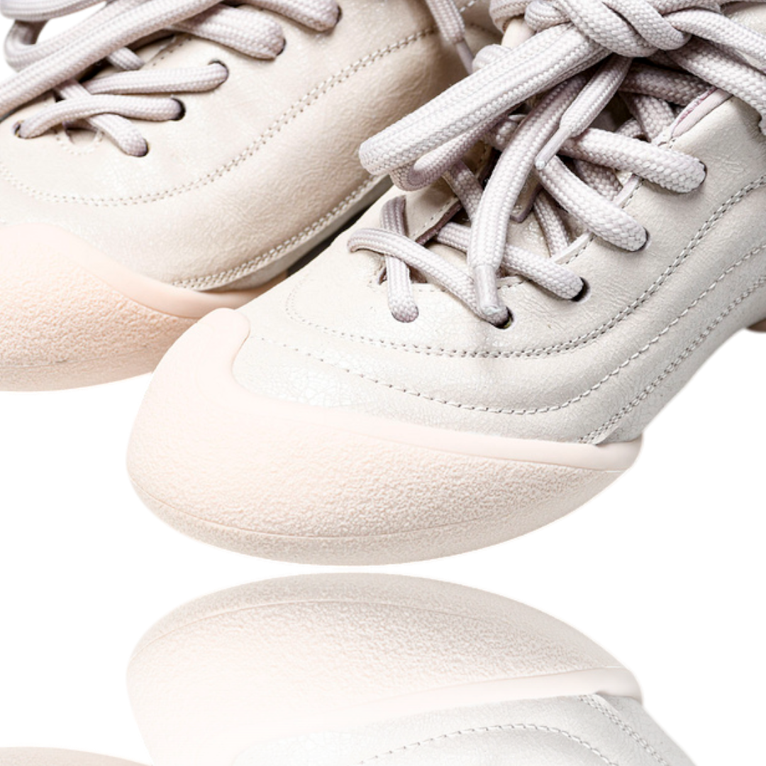 McQueen Trainers Flexion Crackled Leather 'Pink'