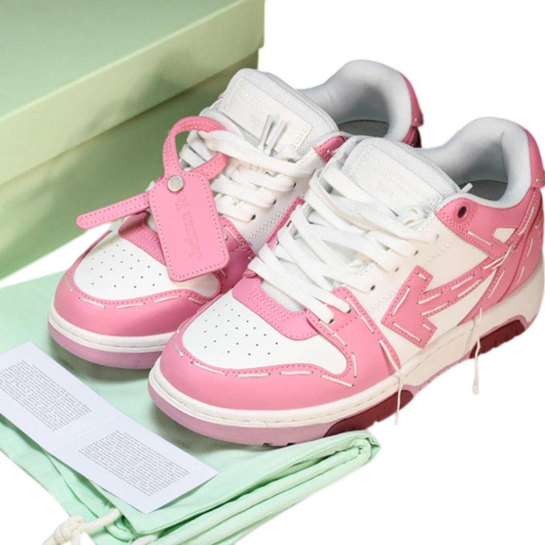 Off-White Out Of Office Low Top - Sartorial Stitch 'White Pink'