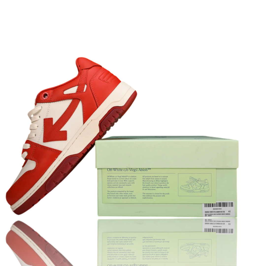 Off-White Out Of Office Low Top 'White Red'