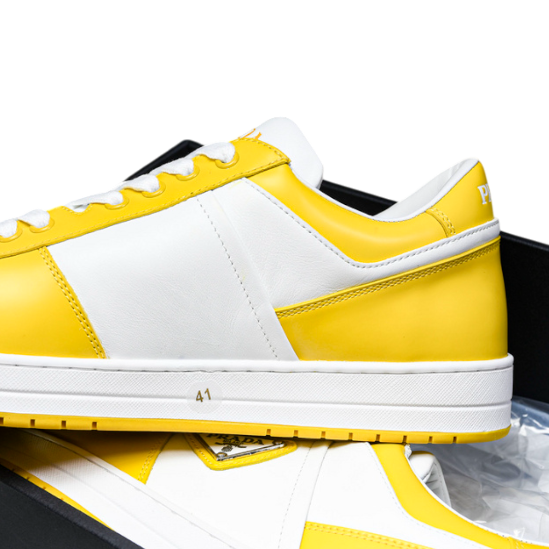 Prada Downtown Sneaker 'White Yellow Sun'