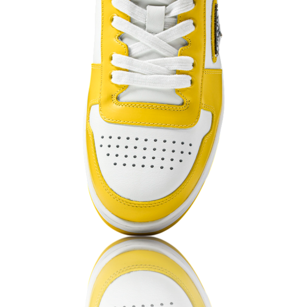 Prada Downtown Sneaker 'White Yellow Sun'