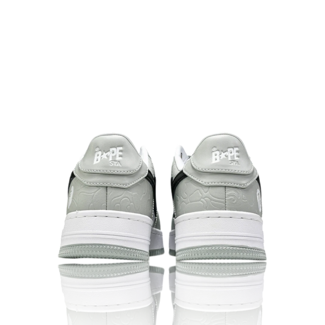 A Bathing Ape Bapesta 'White Grey'