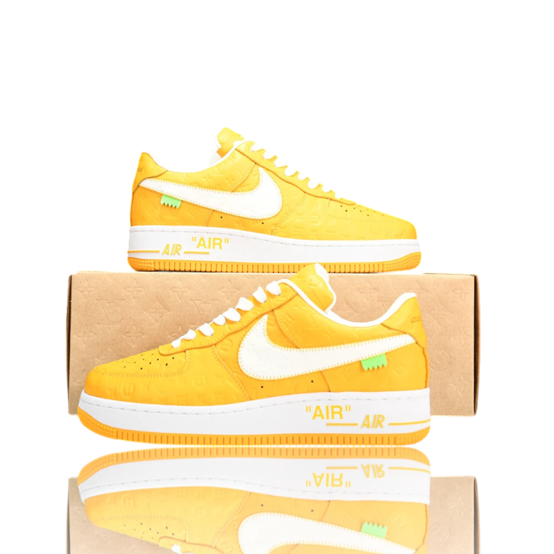 Louis Vuittоп x AF1 By Virgil Abloh 'White Yellow'