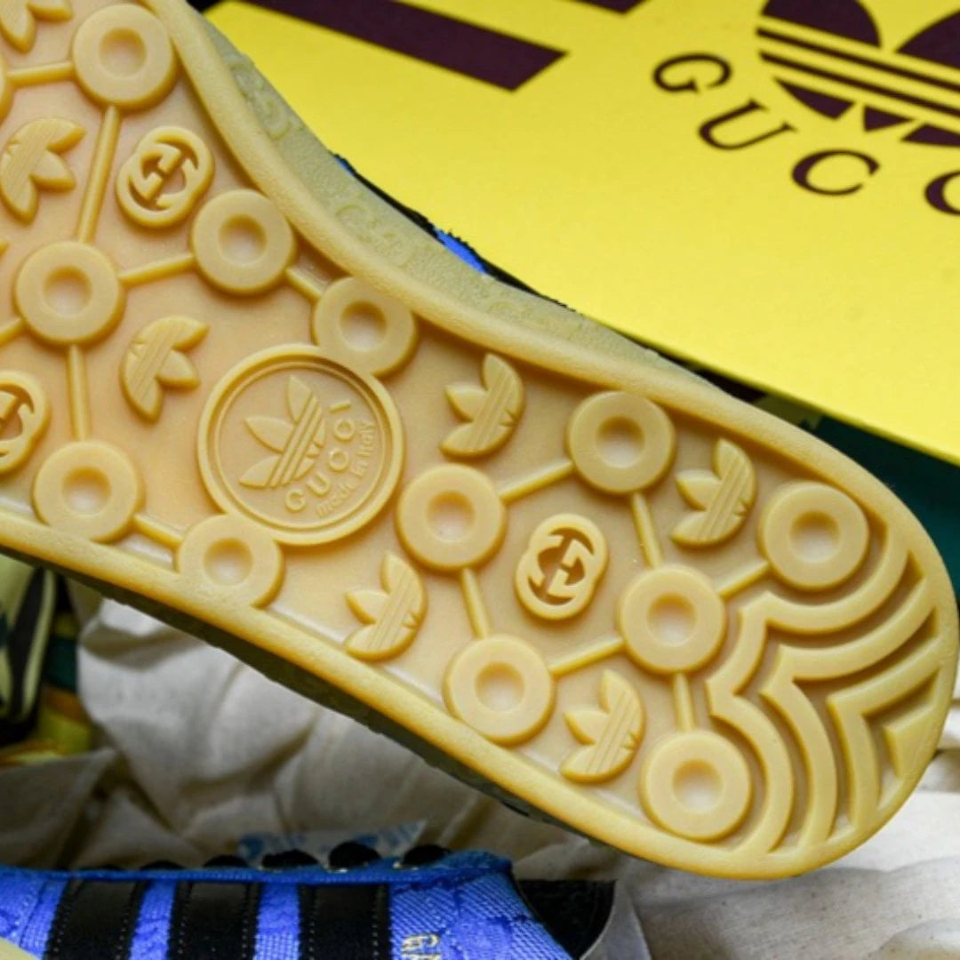 Guссi x Gazelle 'Blue GG Monogram'