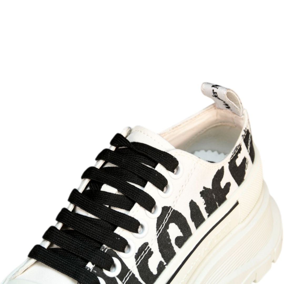 McQueen Tread Slick Low  Graffiti 'White'