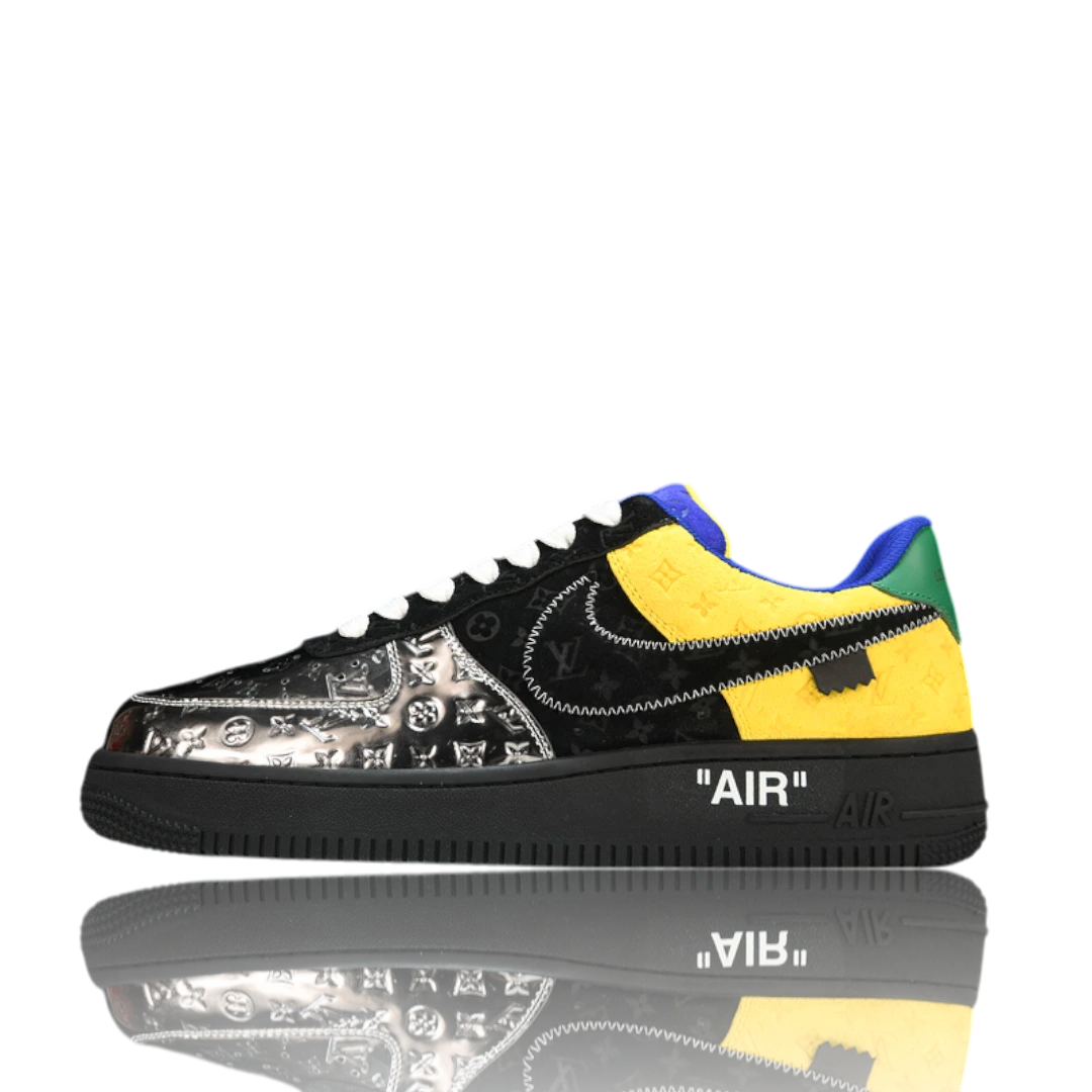 Louis Vuittоп x AF1 By Virgil Abloh ‘Black Metallic Silver’