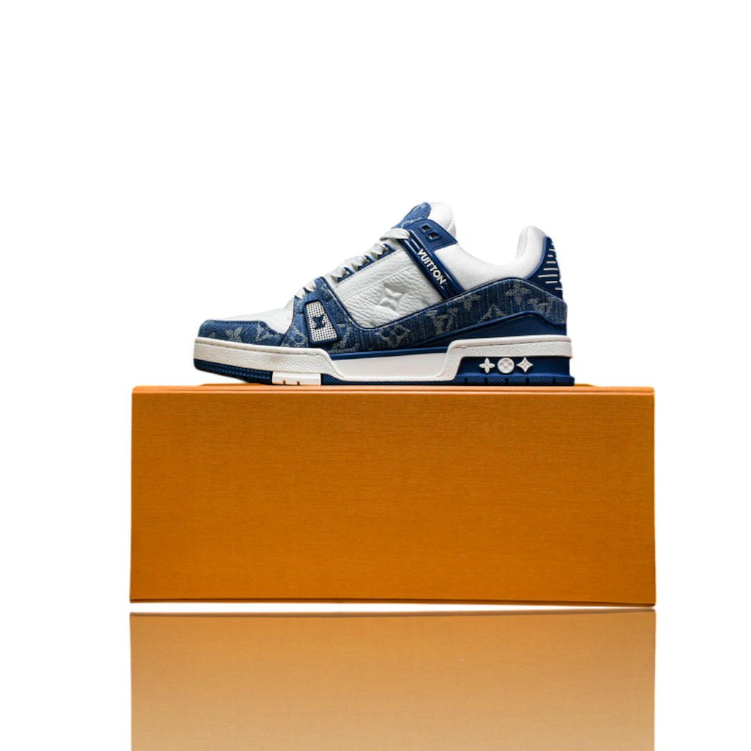 Louis Vuittоп Trainer Low 'Monogram Denim White Blue'