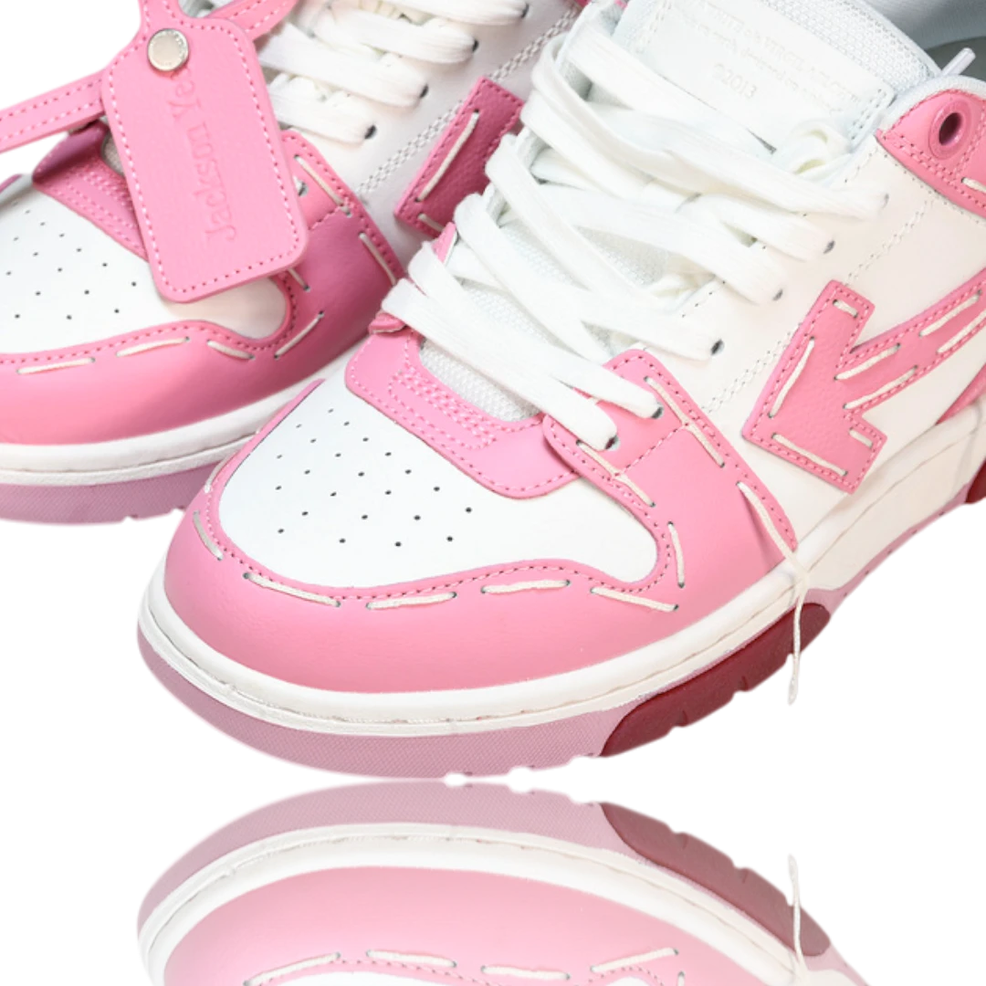 Off-White Out Of Office Low Top - Sartorial Stitch 'White Pink'