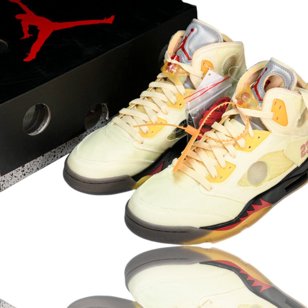 Off-White x AJ5 Retro 'Sail'