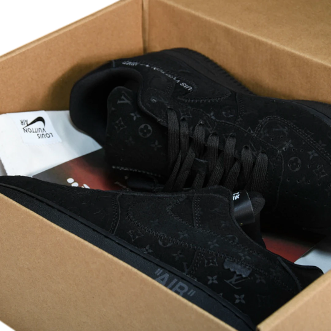 Louis Vuittоп x AF1 By Virgil Abloh ‘Black’