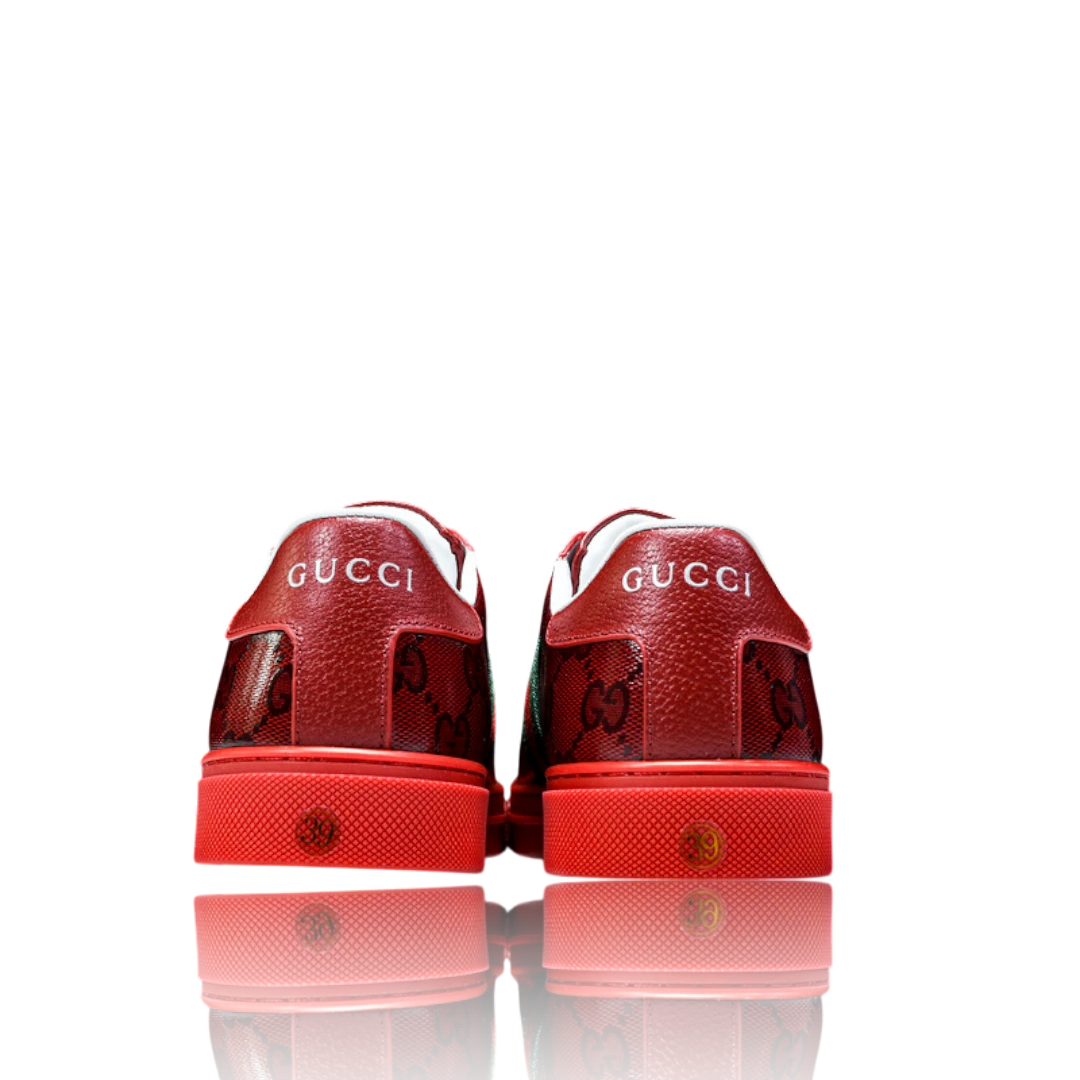 Guссi Ace Web 'Red Monogram'