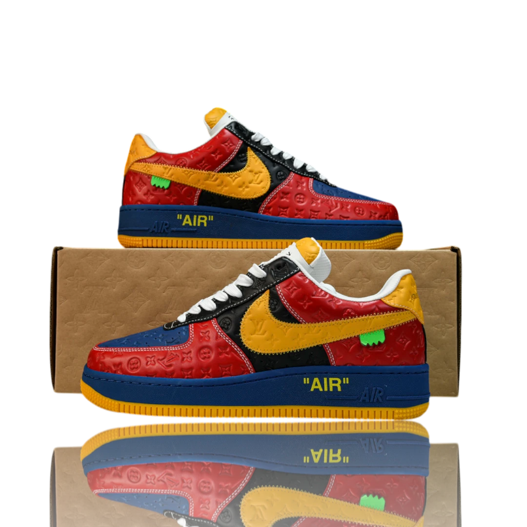 Louis Vuittоп x AF1 By Virgil Abloh 'Red Blue Yellow'