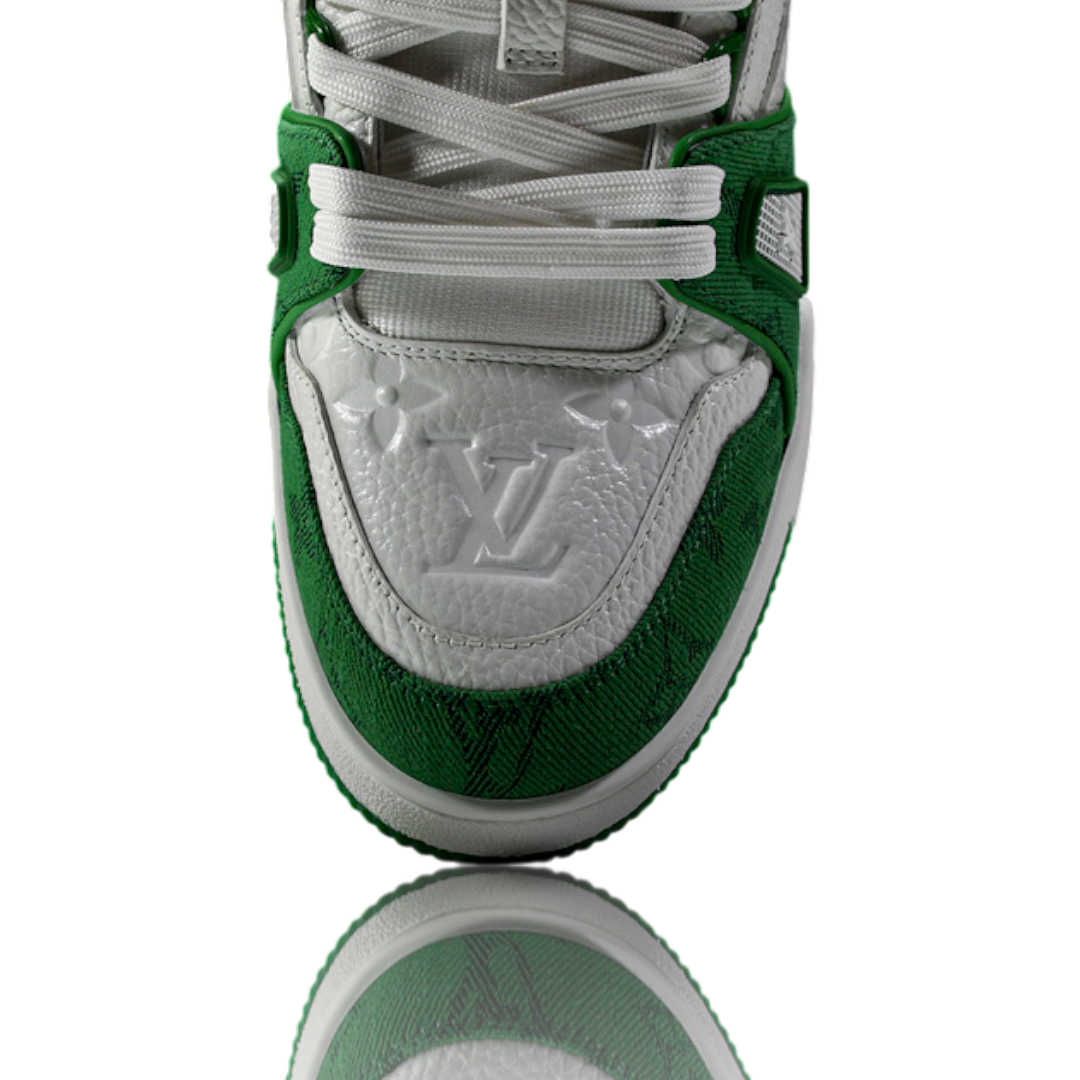 Louis Vuittоп Trainer Low 'Monogram Denim White Green'