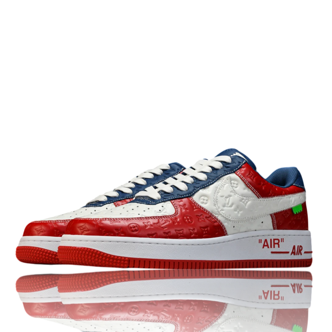 Louis Vuittоп x AF1 By Virgil Abloh 'White Red Blue'