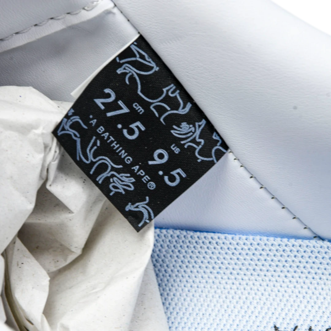 A Bathing Ape Bapesta 'White Grey'