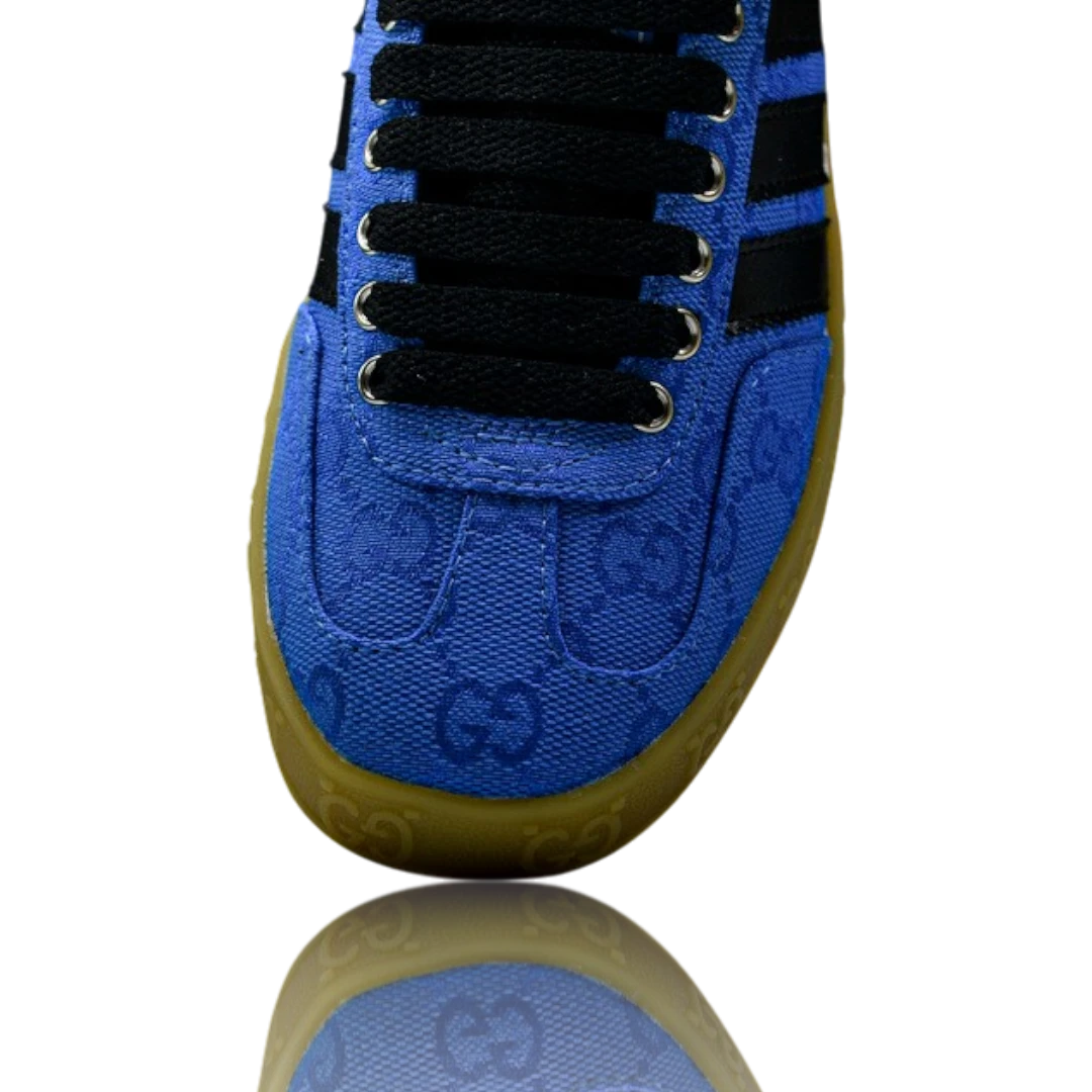 Guссi x Gazelle 'Blue GG Monogram'
