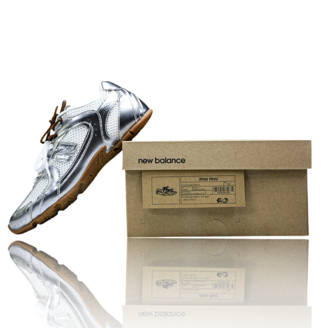 NB 530 SL x Miu Miu 'Metallic Silver'
