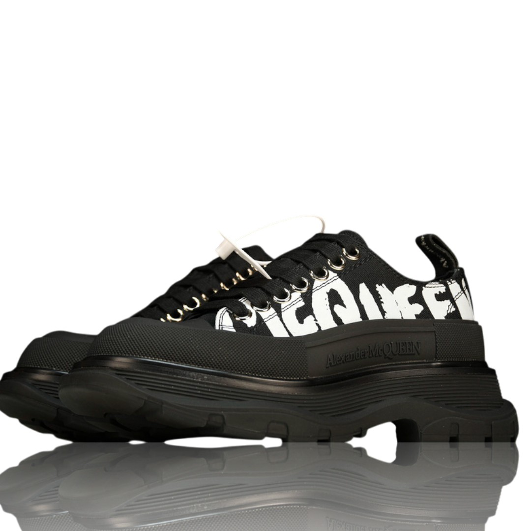 McQueen Tread Slick Low  Graffiti 'Black'