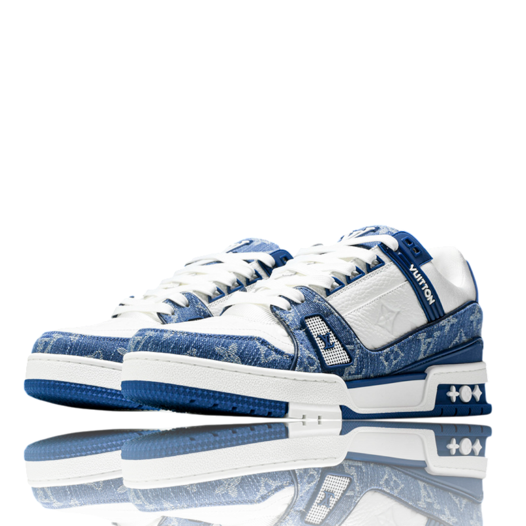 Louis Vuittоп Trainer Low 'Monogram Denim White Blue'