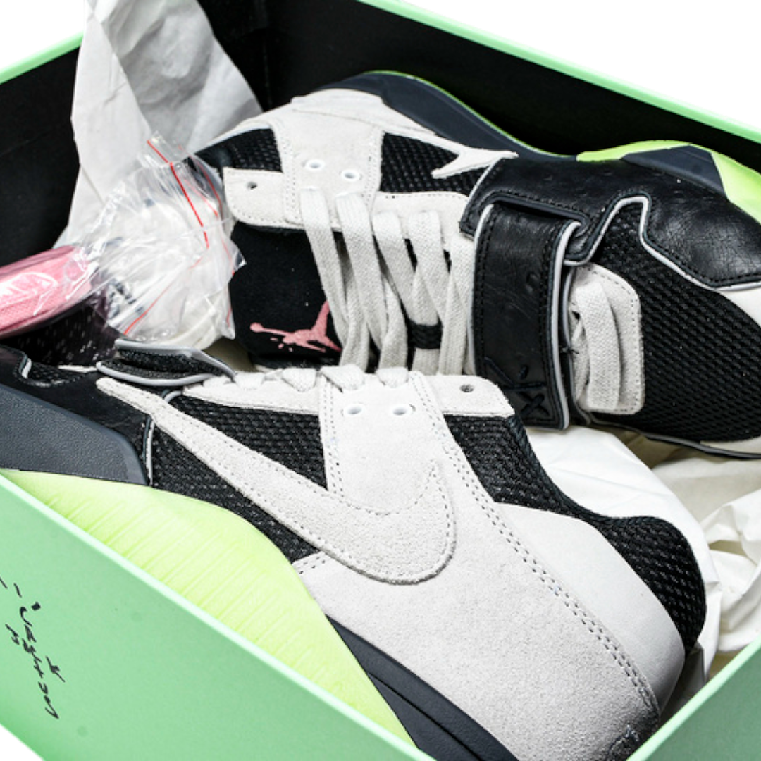 Travis Scott x Chase B Jumpmn Jack TR 'Black Night Silver'