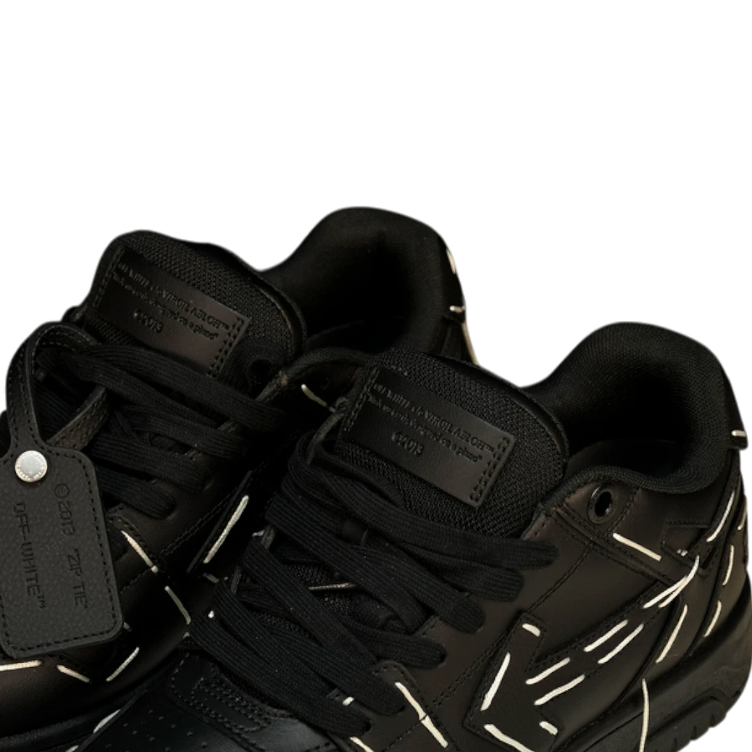 Off-White Out Of Office Low Top - Sartorial Stitch 'Black'