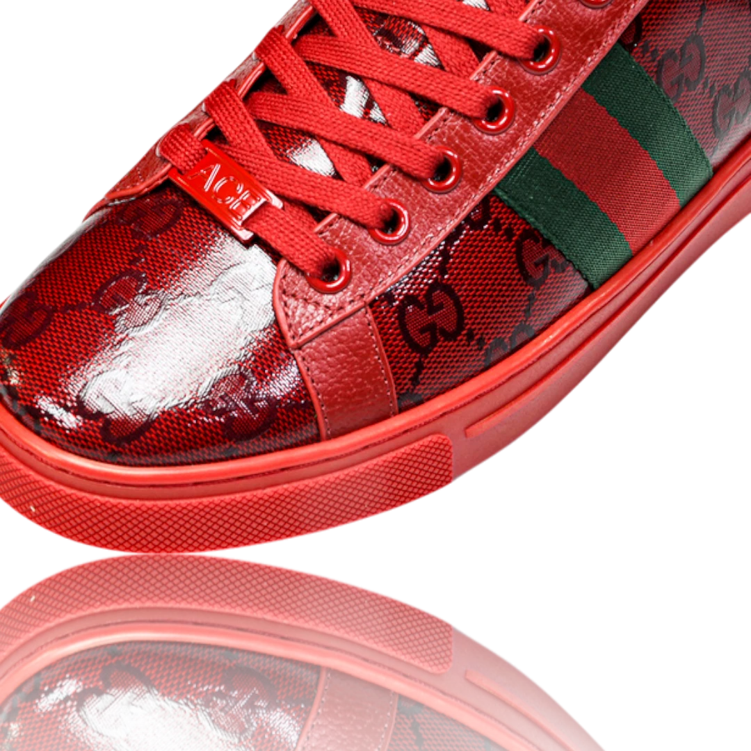 Guссi Ace Web 'Red Monogram'