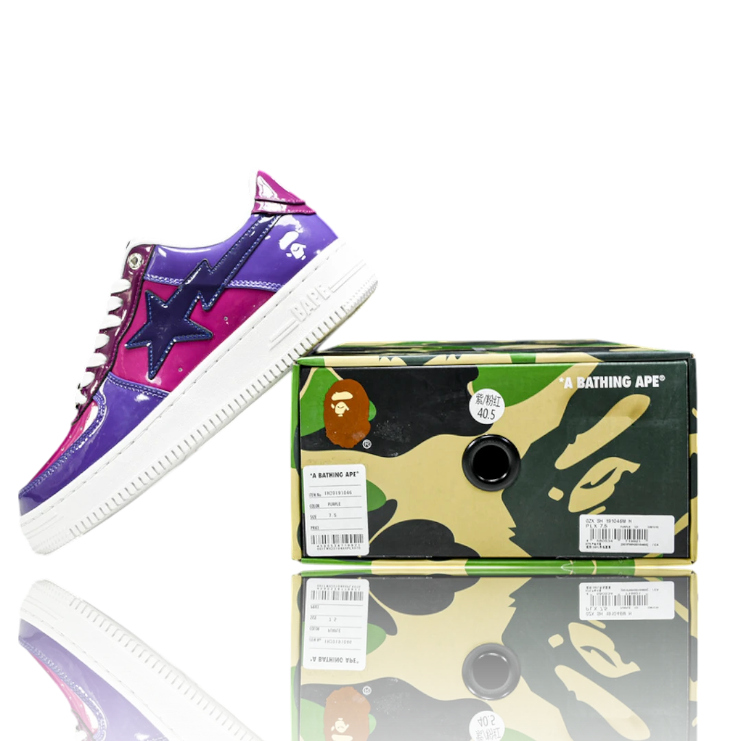 A Bathing Ape Bapesta Color Camo Combo 'Purple'
