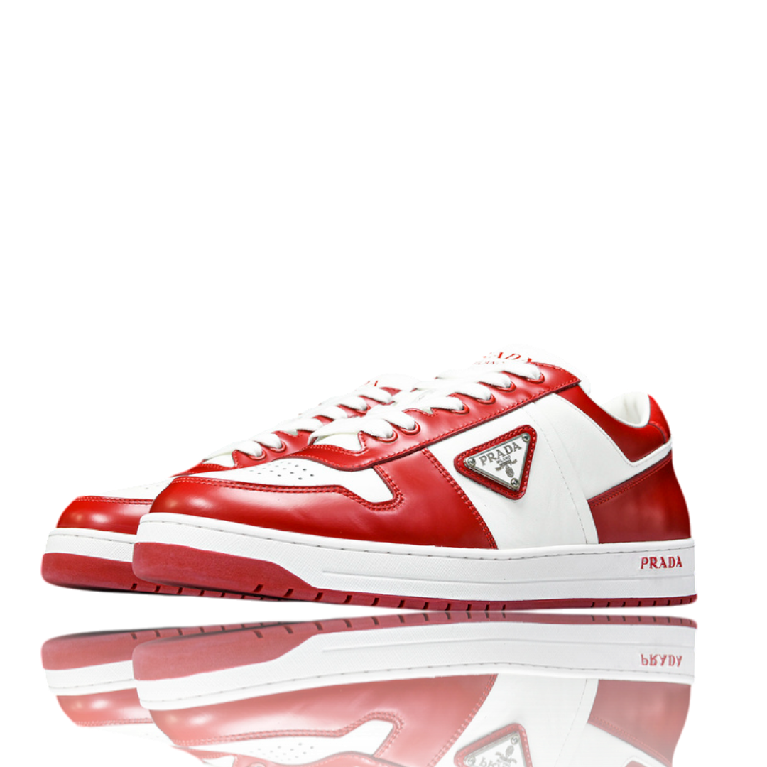 Prada Downtown Sneaker 'White Lacquer Red'