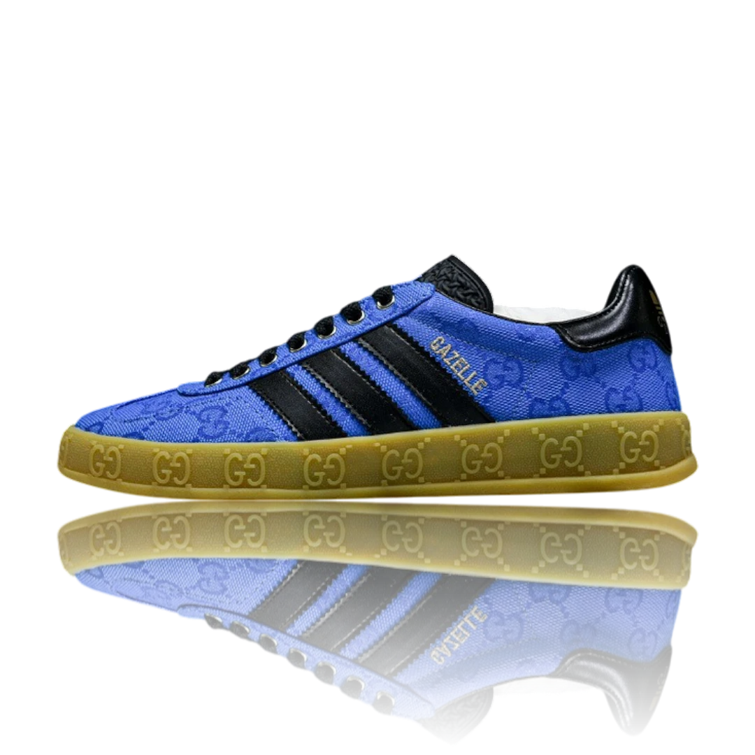 Guссi x Gazelle 'Blue GG Monogram'