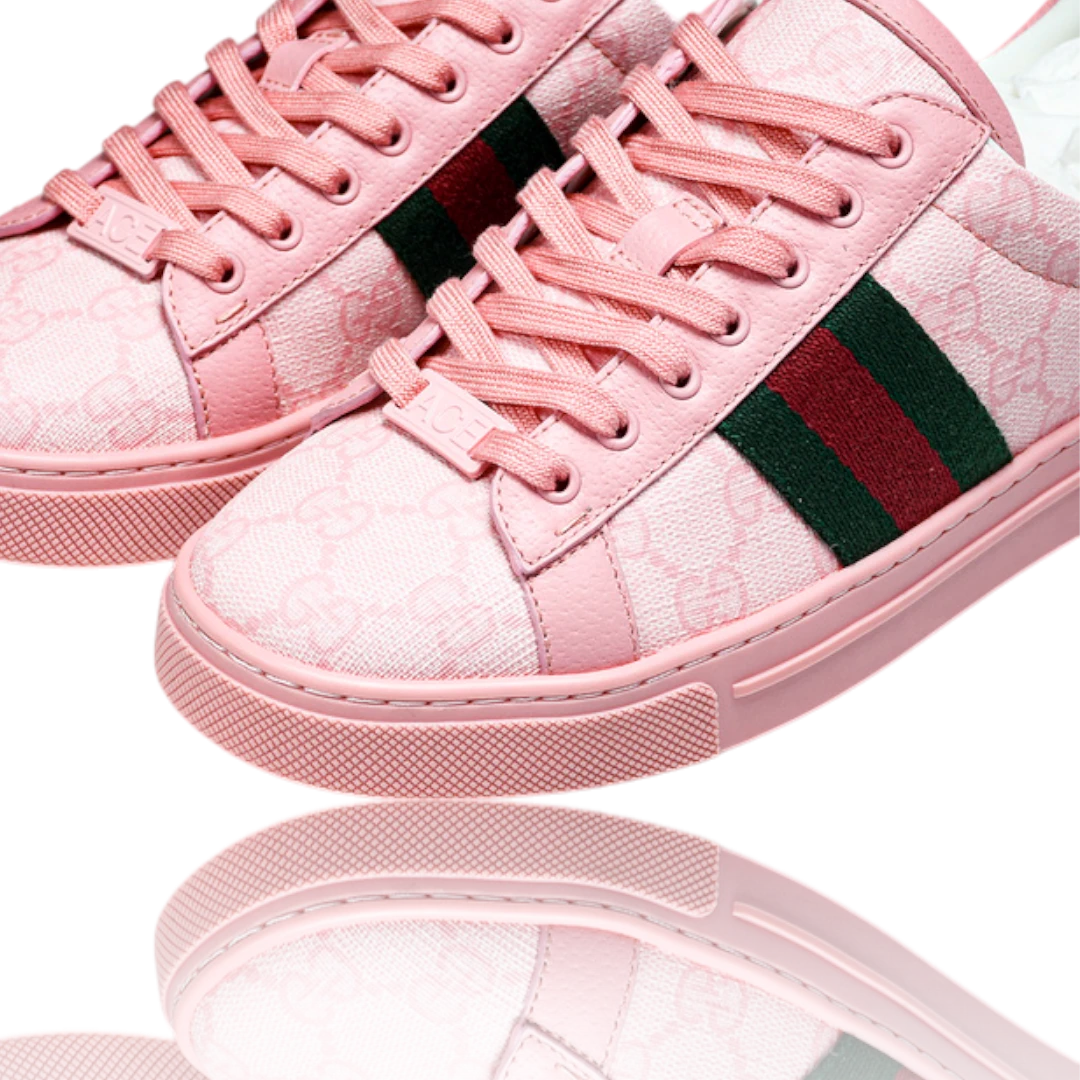 Guссi Ace Web Monogram 'Pink'