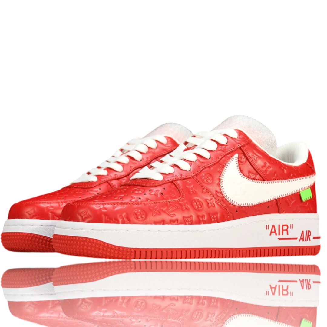 Louis Vuittоп x AF1 By Virgil Abloh 'White Red'