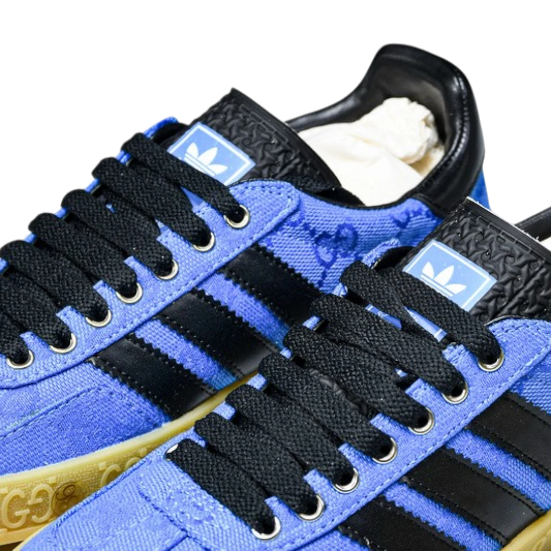 Guссi x Gazelle 'Blue GG Monogram'