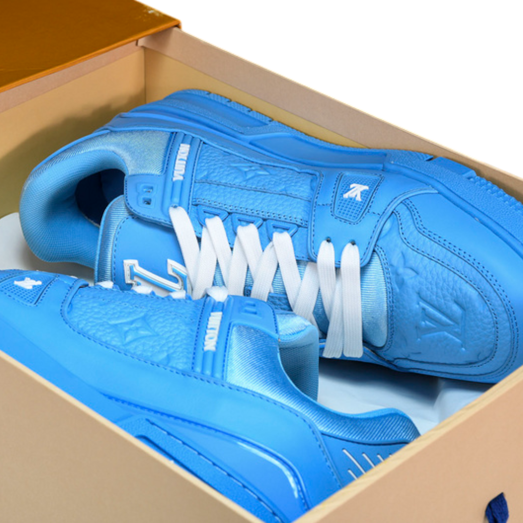 Louis Vuittоп Trainer Low 'Monogram Blue Embossed'