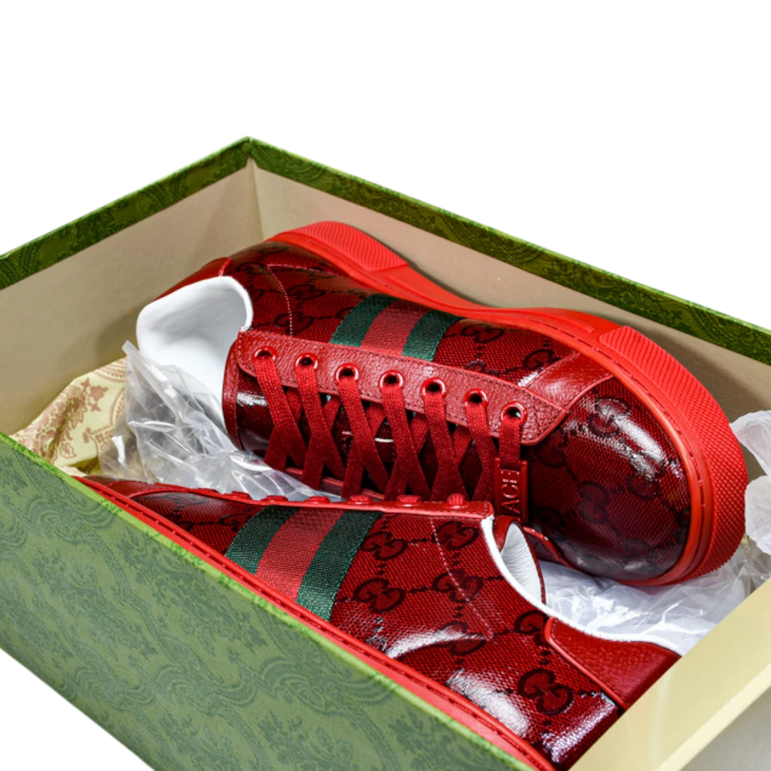 Guссi Ace Web 'Red Monogram'
