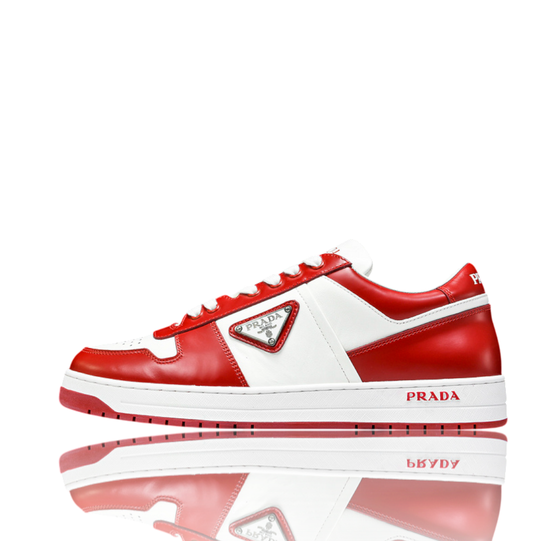 Prada Downtown Sneaker 'White Lacquer Red'