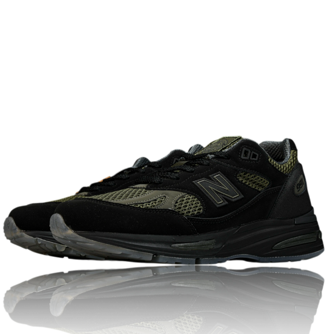 NB 991v2 MiUK x Stone Island 'Black Olive'