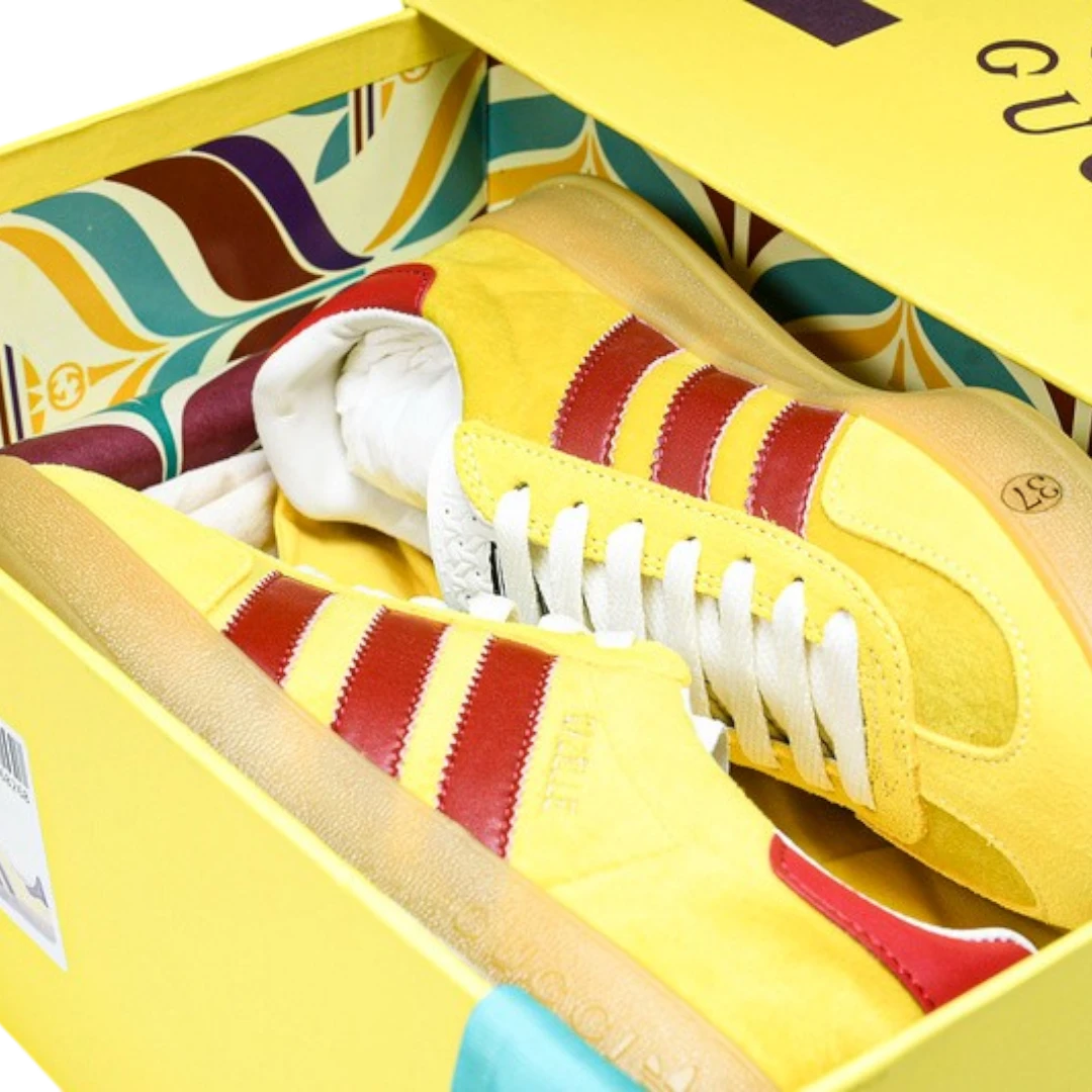 Guссi x Gazelle 'Yellow Velvet'
