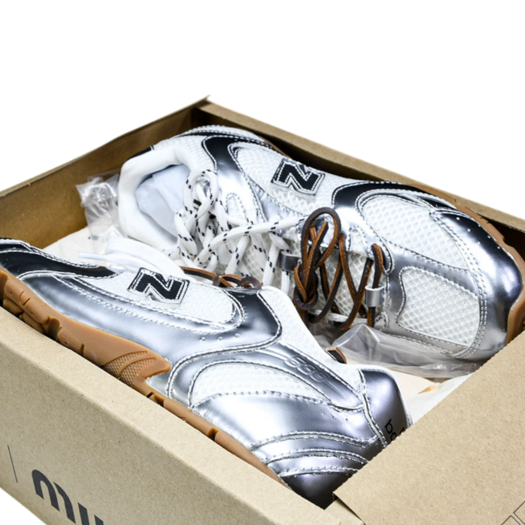 NB 530 SL x Miu Miu 'Metallic Silver'