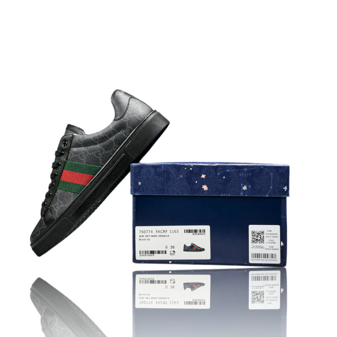 Guссi Ace Web Monogram 'Black'