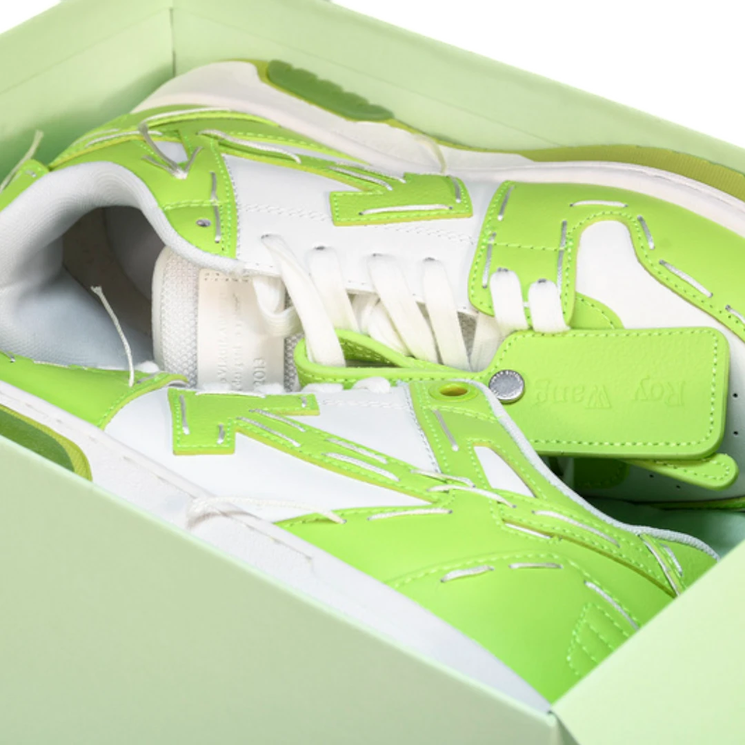 Off-White Out Of Office Low Top - Sartorial Stitch 'Green White'