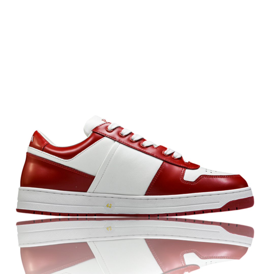 Prada Downtown Sneaker 'White Lacquer Red'