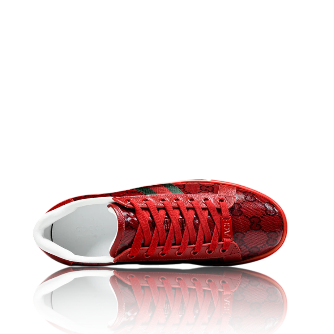 Guссi Ace Web 'Red Monogram'