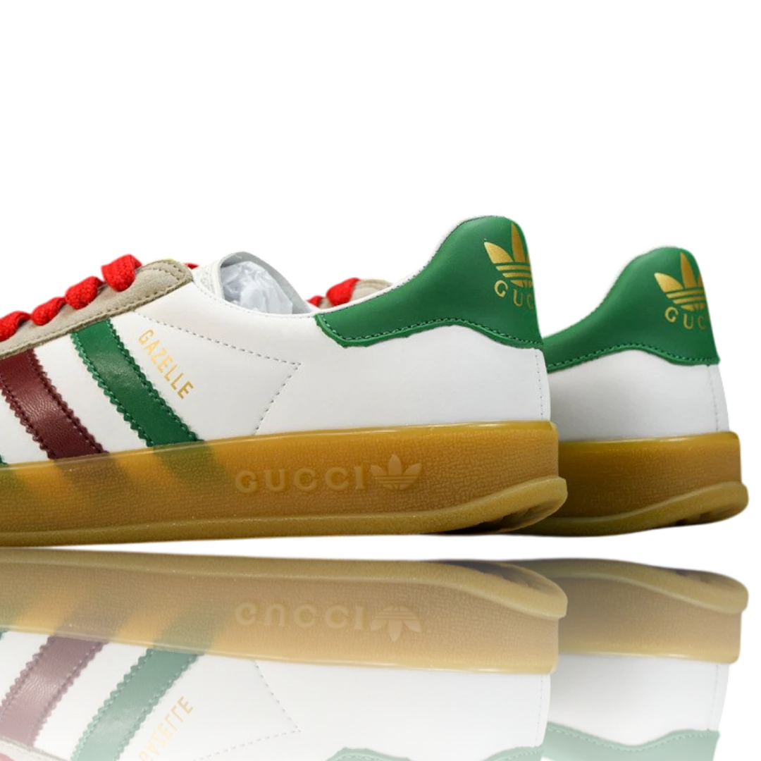 Guссi x Gazelle 'White Green Red'
